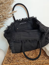 CANVAS SHOPPER MAXI *COCO* BLACK