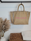 CANVAS SHOPPER MAXI *PALIMA* TOFFEE