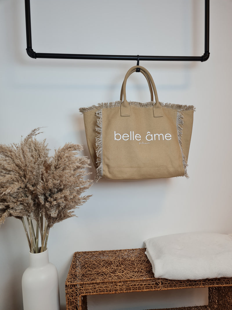 CANVAS SHOPPER MAXI *belle âme* TOFFEE