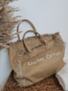 CANVAS SHOPPER MAXI *belle âme* TOFFEE