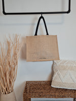 JUTE SHOPPER MAXI *BLACK BLOSSOM*