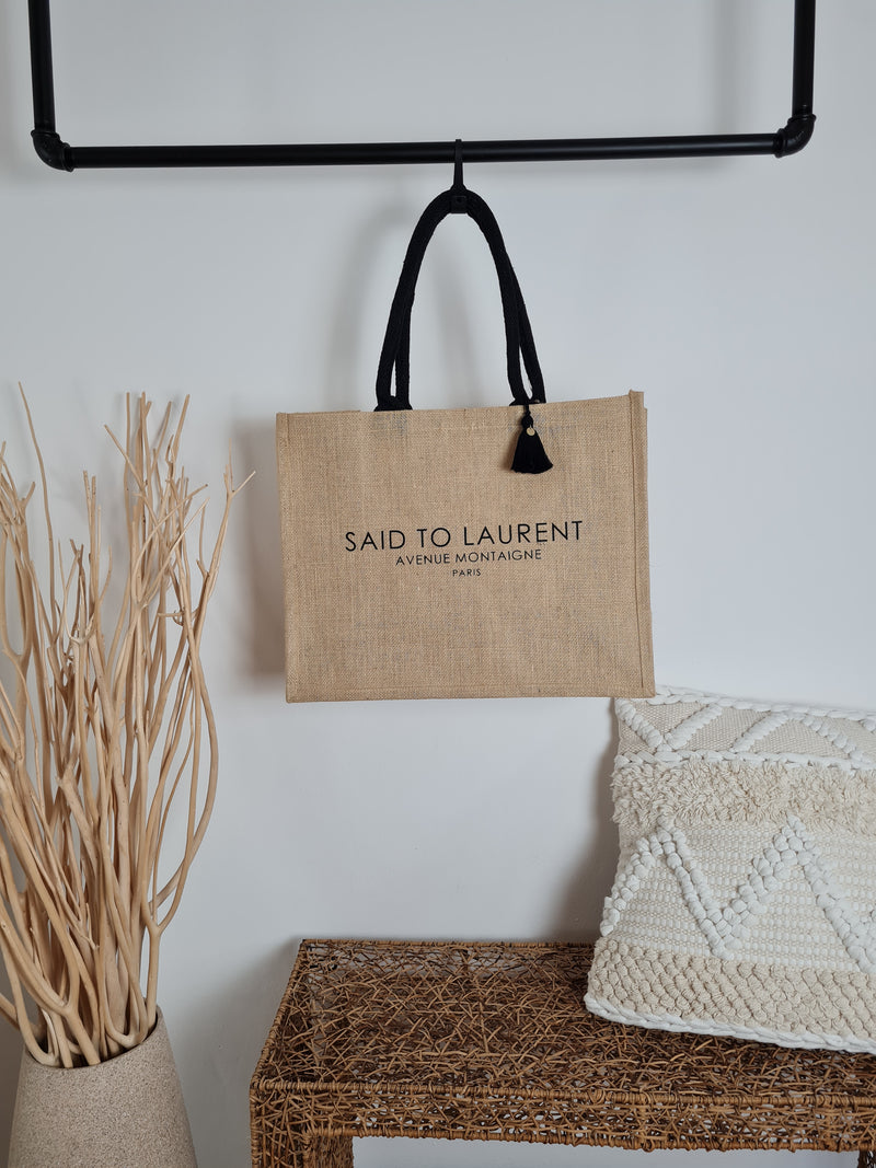 JUTE SHOPPER MAXI *SAID TO LAURENT*