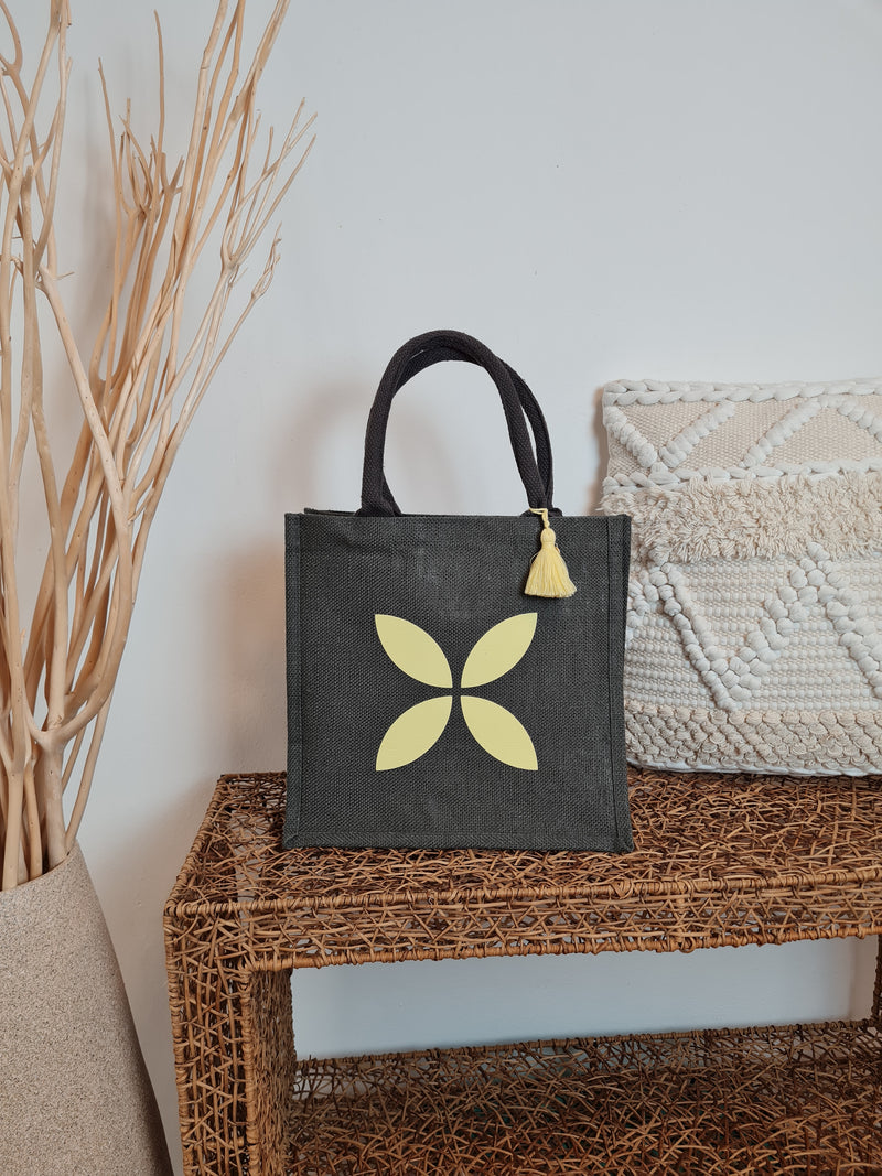 JUTE SHOPPER MIDI *YELLOW BLOSSOM*