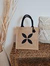 JUTE SHOPPER MIDI *BLACK BLOSSOM*