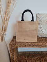 JUTE SHOPPER MIDI *BLACK BLOSSOM*