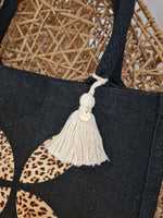 JUTE SHOPPER MINI *LEO BLOSSOM*