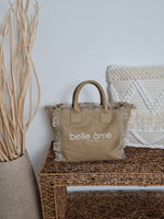 CANVAS SHOPPER MINI *belle âme* TOFFEE