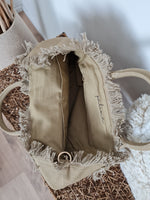 CANVAS SHOPPER MINI *J'ADORE* TOFFEE