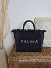 CANVAS SHOPPER MINI *PALIMA* BLACK