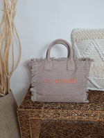 CANVAS SHOPPER MINI *oui mochi* TAUPE